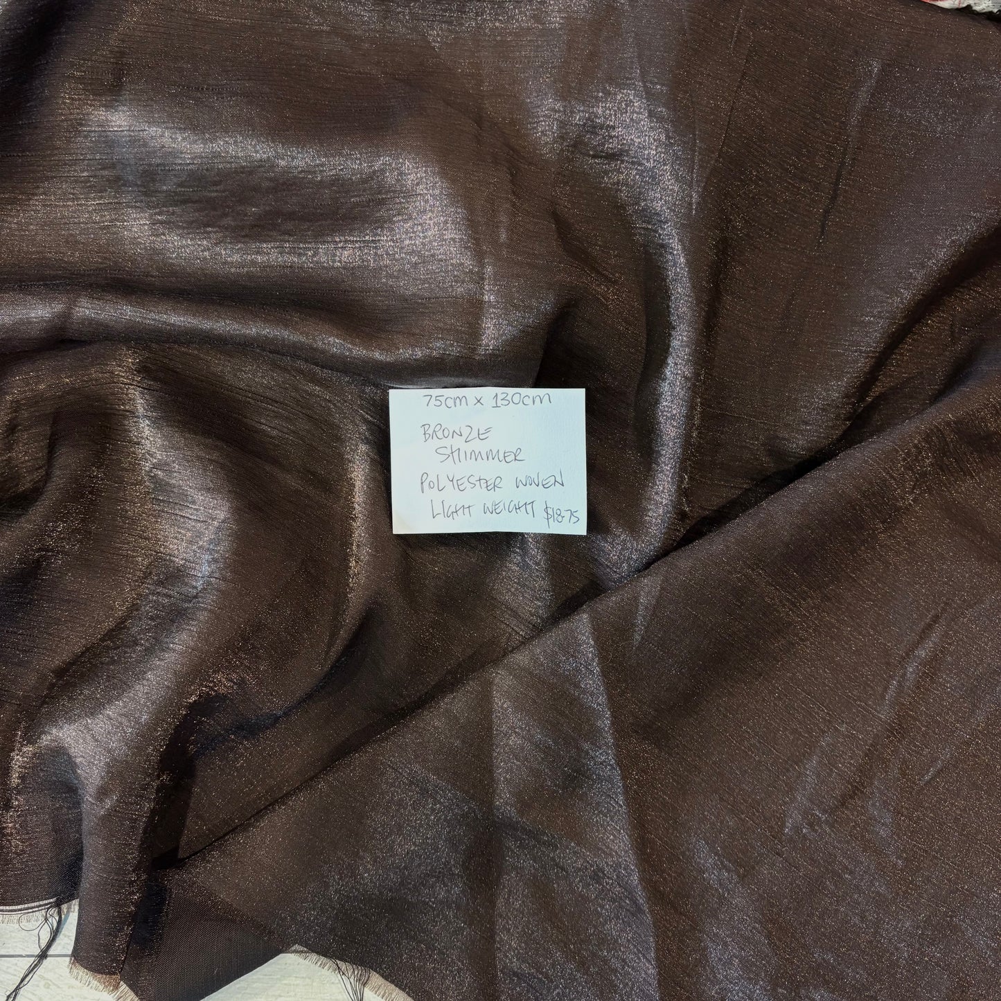 75cm Bronze Shimmer Polyester