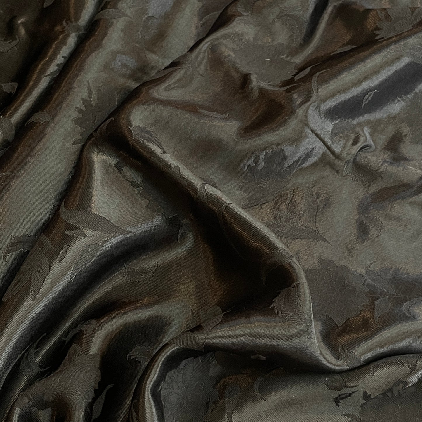 Solstice black jacquard satin
