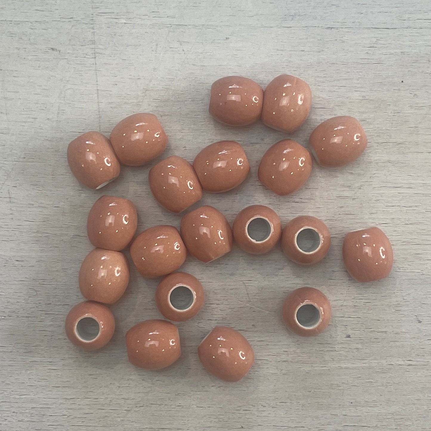 Dusty pink toggle beads 20 pack