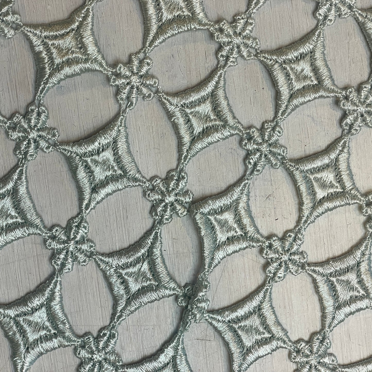 Seafoam diamond chain Guipure Trim