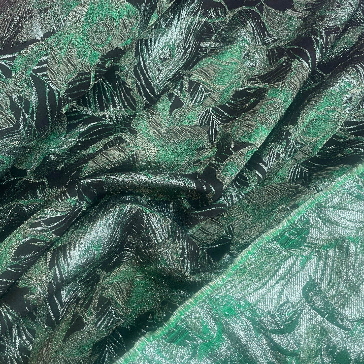 Emerald city stretch lurex Brocade