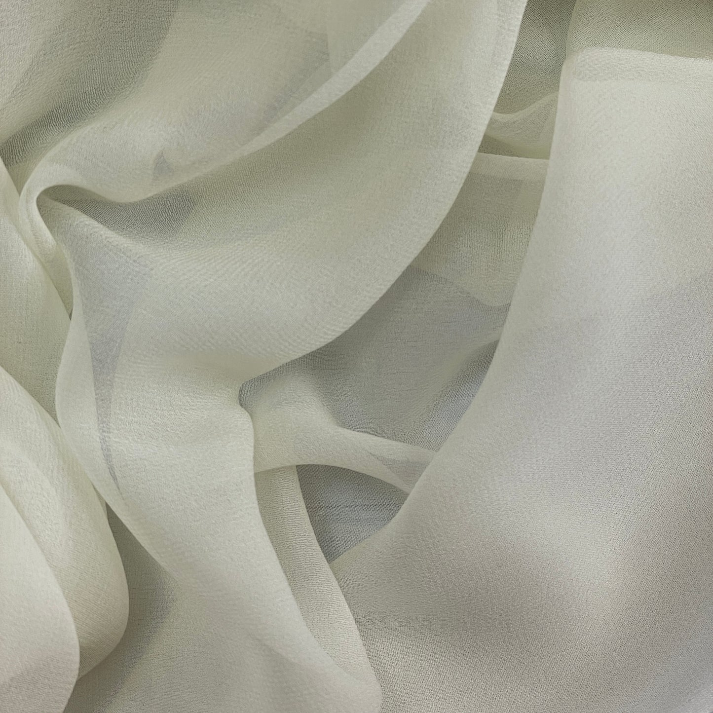 Palest lemon Silk Chiffon
