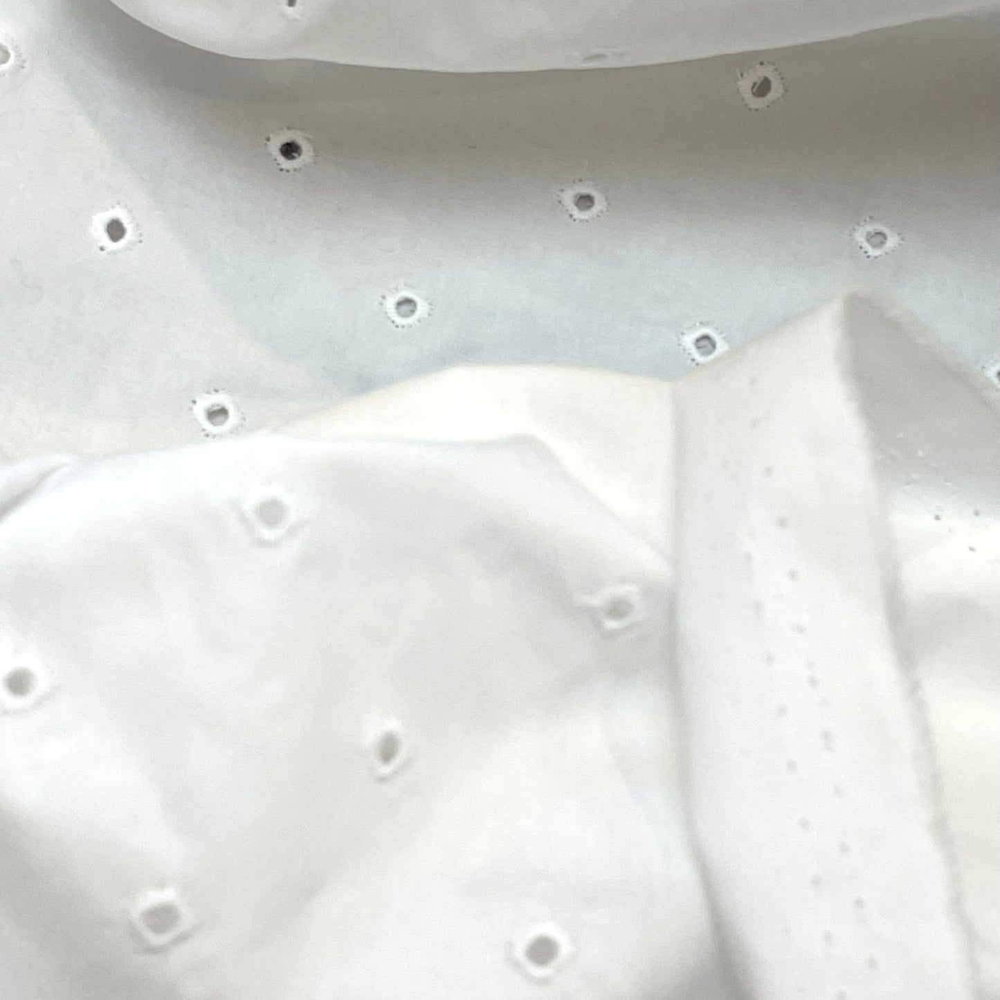 White Hailspot Cotton Broderie