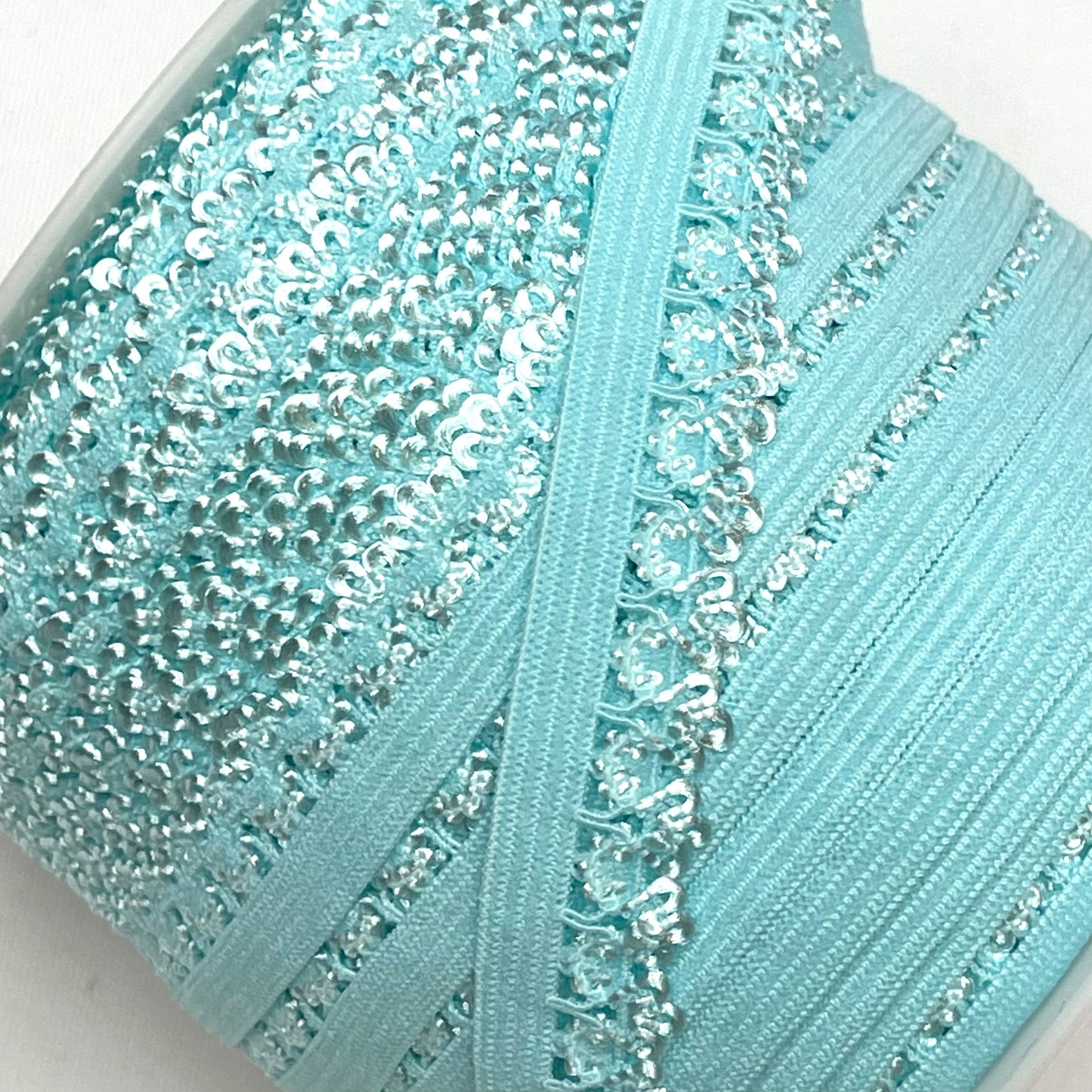 Blue Topaz Crown Edge Picot