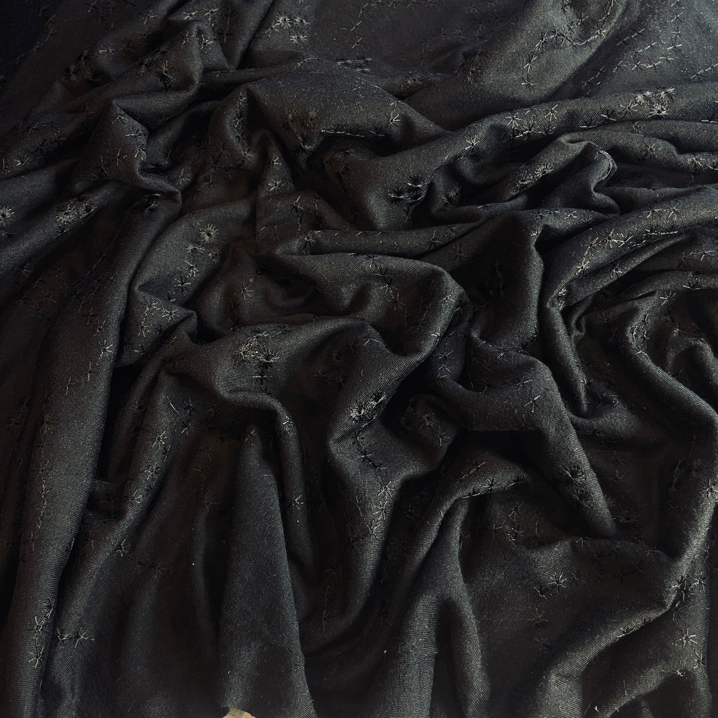 Midnight broderie jersey