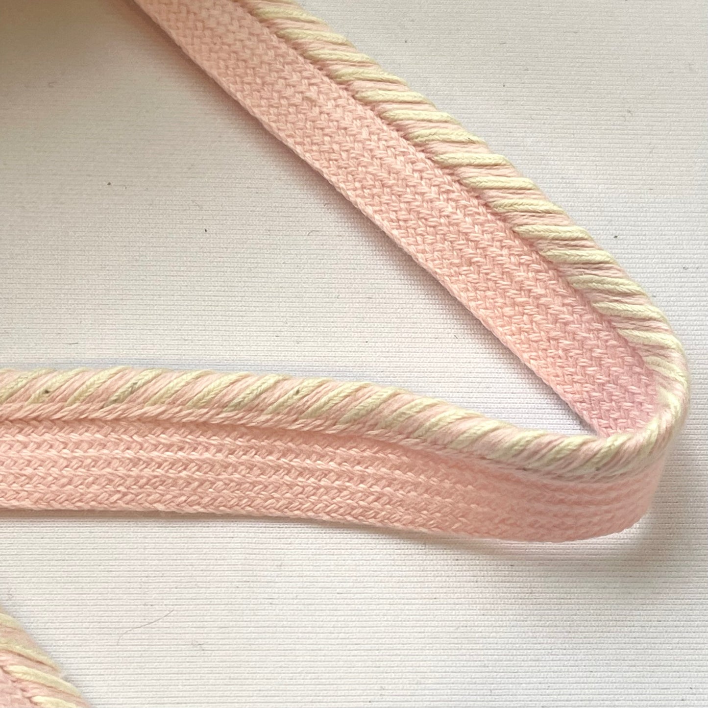 Power Pink Candy Stripe Cotton Piping
