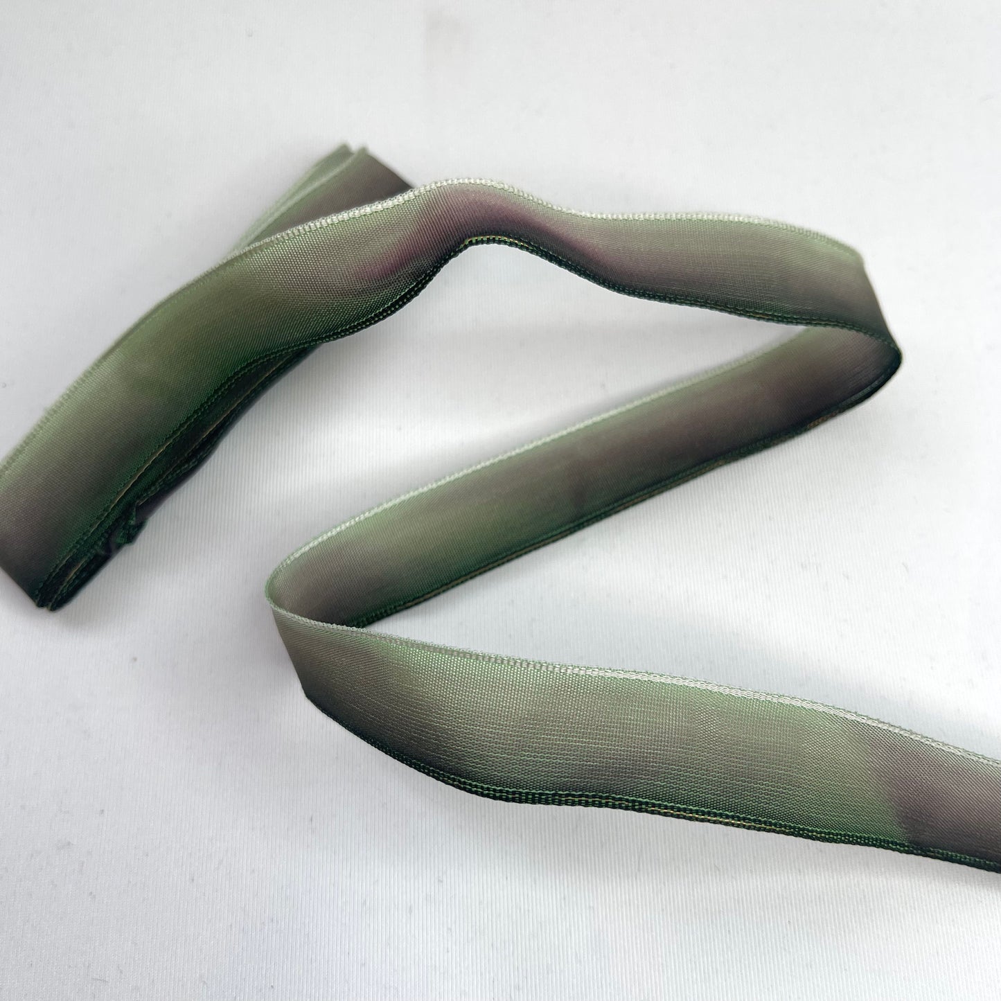 3mtrs Forest Ombré French Wired Taffeta Ribbon