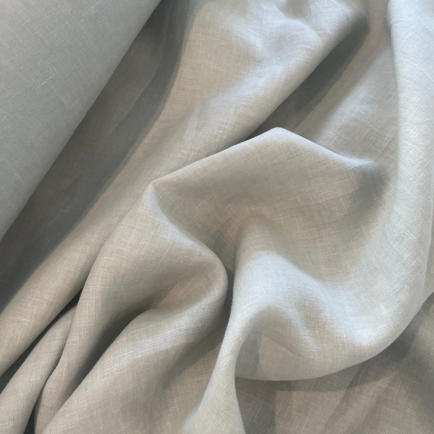 Sylvia pale duck egg blue linen