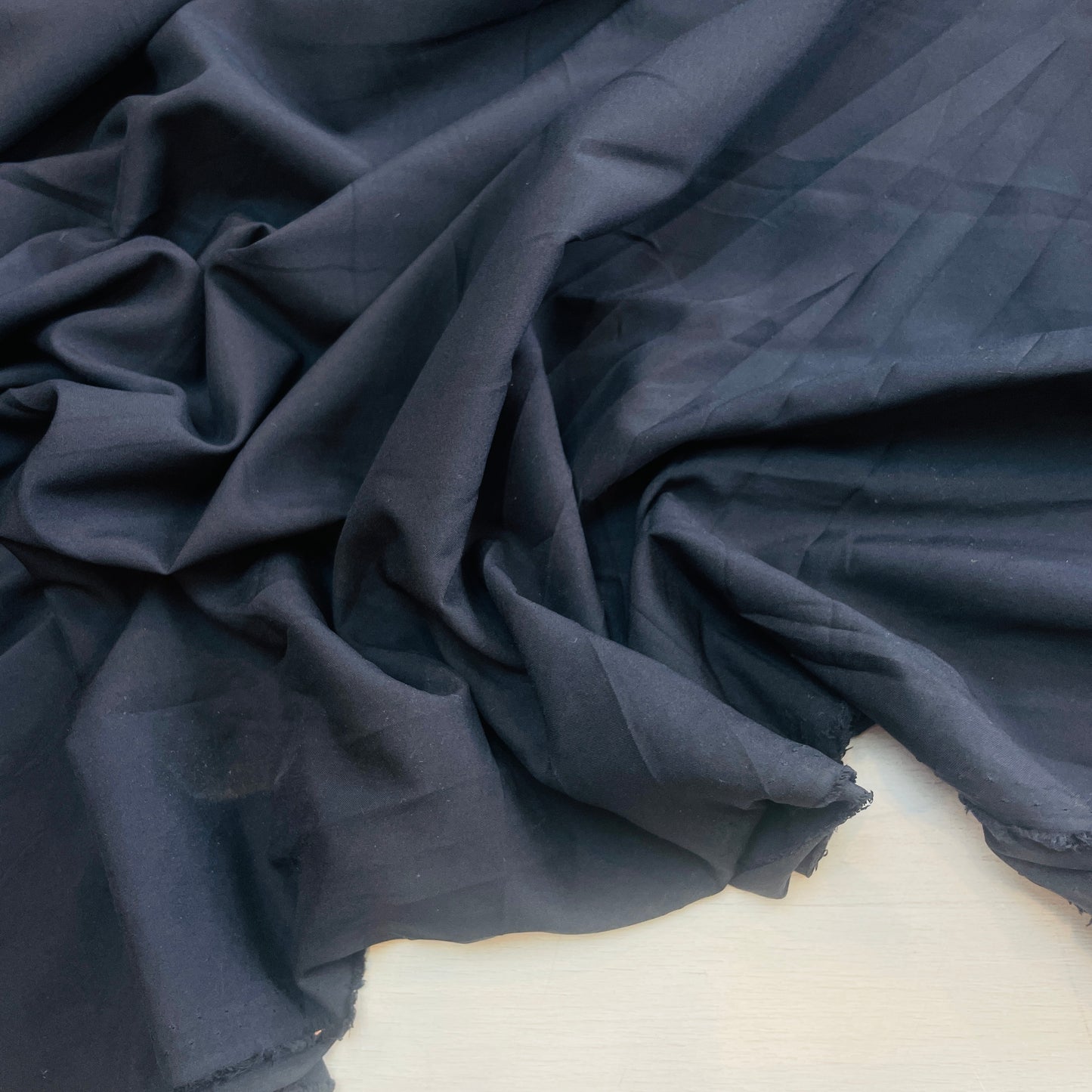 Abby navy Stretch Crepe de Chine