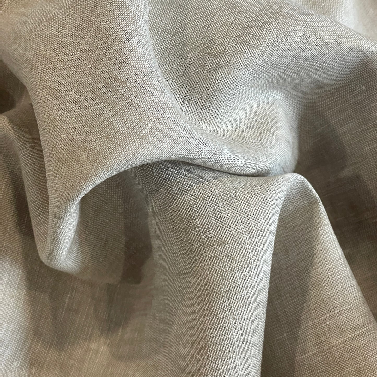 Pale almond yarn dyed linen
