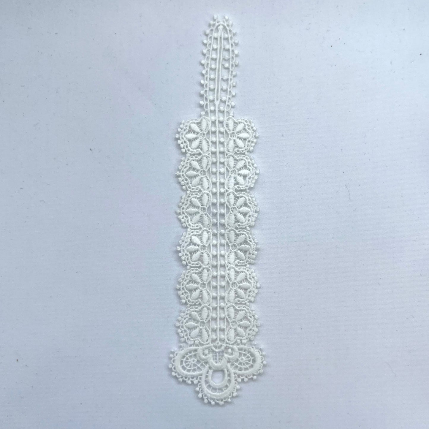 Bella White Cotton Lace Motif