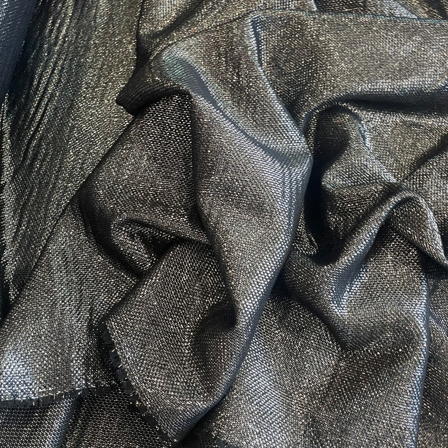 Neo deep silver lurex lightweight suiting