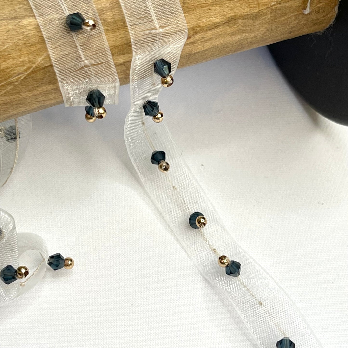 Smoke Gems Glass Small Beaded Trims