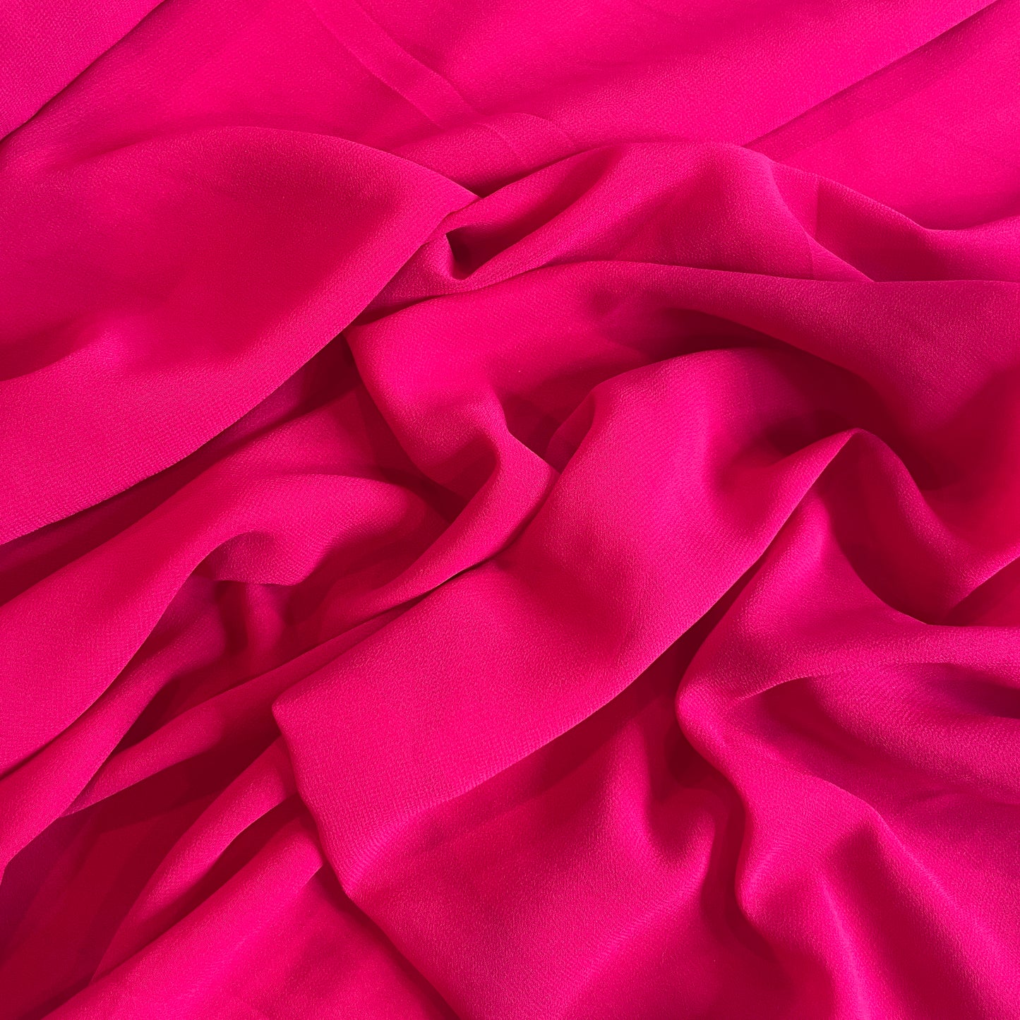 Hot pink georgette