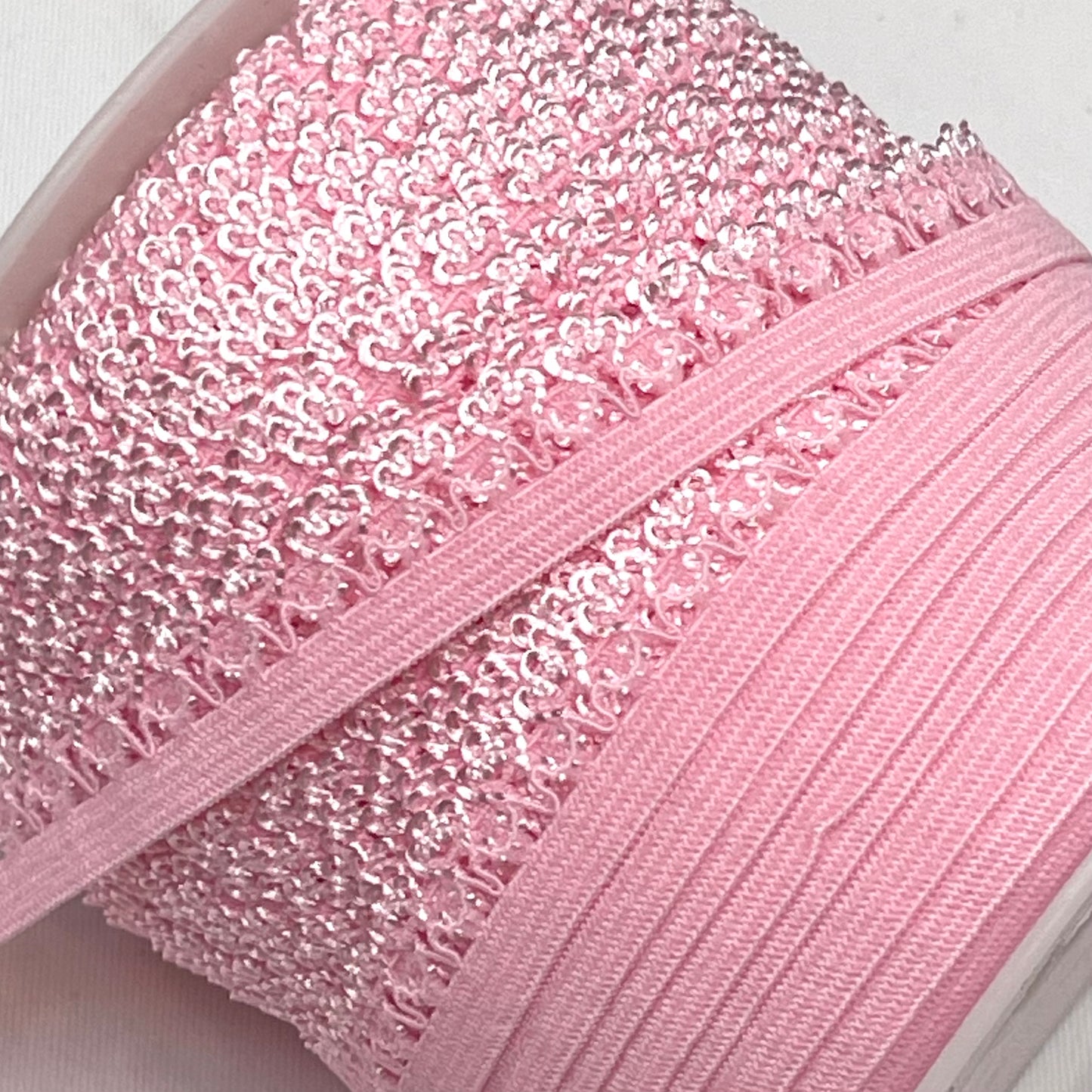 Rose Pink Crown Edge Picot