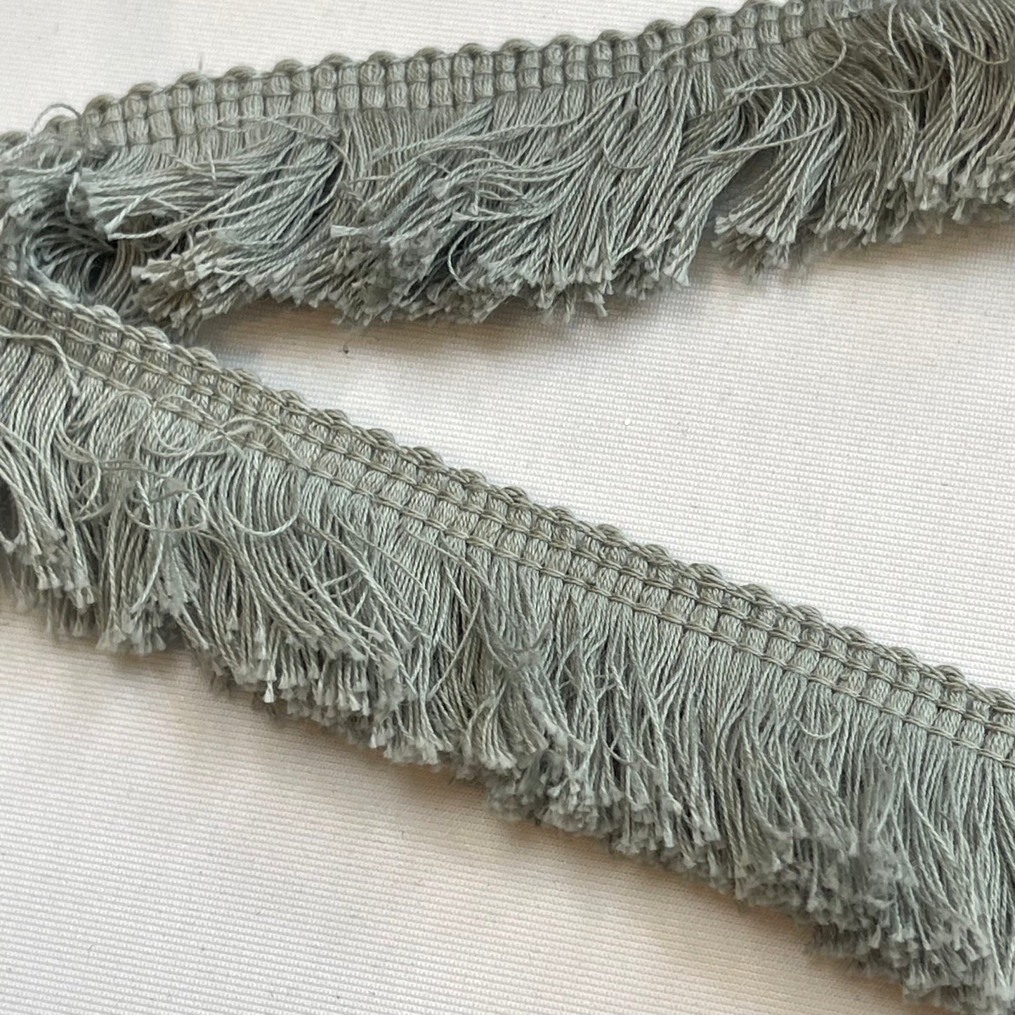 Duck Egg 30mm Cotton Fringe