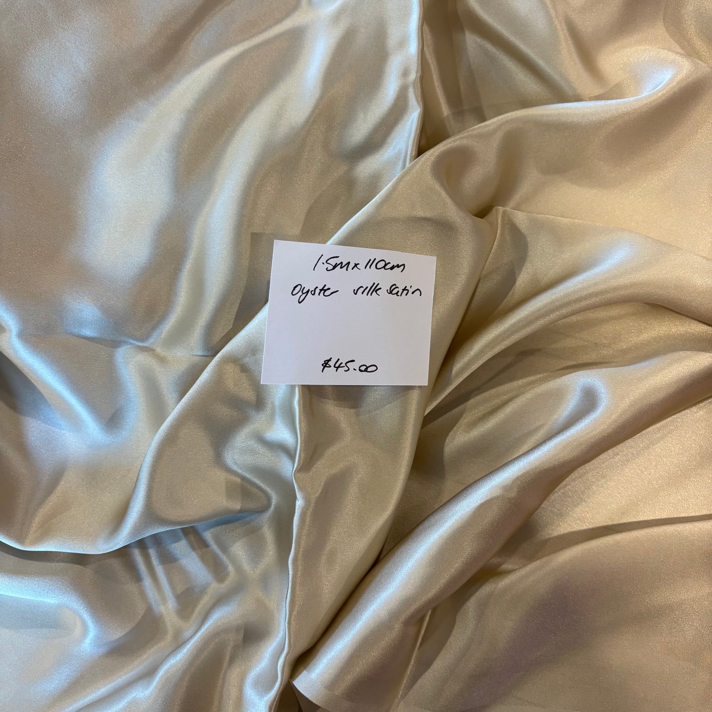 1.5m Oyster Silk Satin