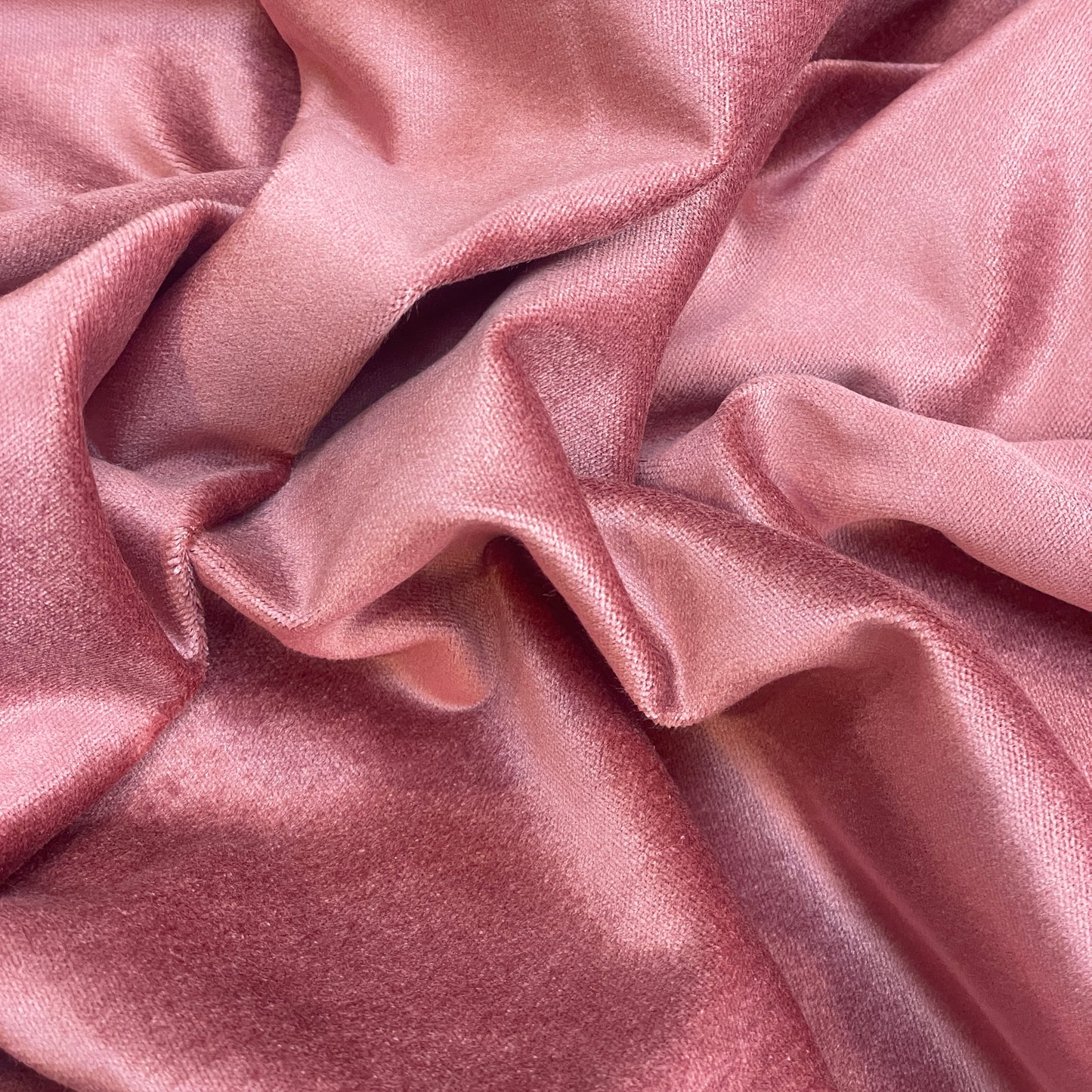 Dusty pink stretch woven velvet