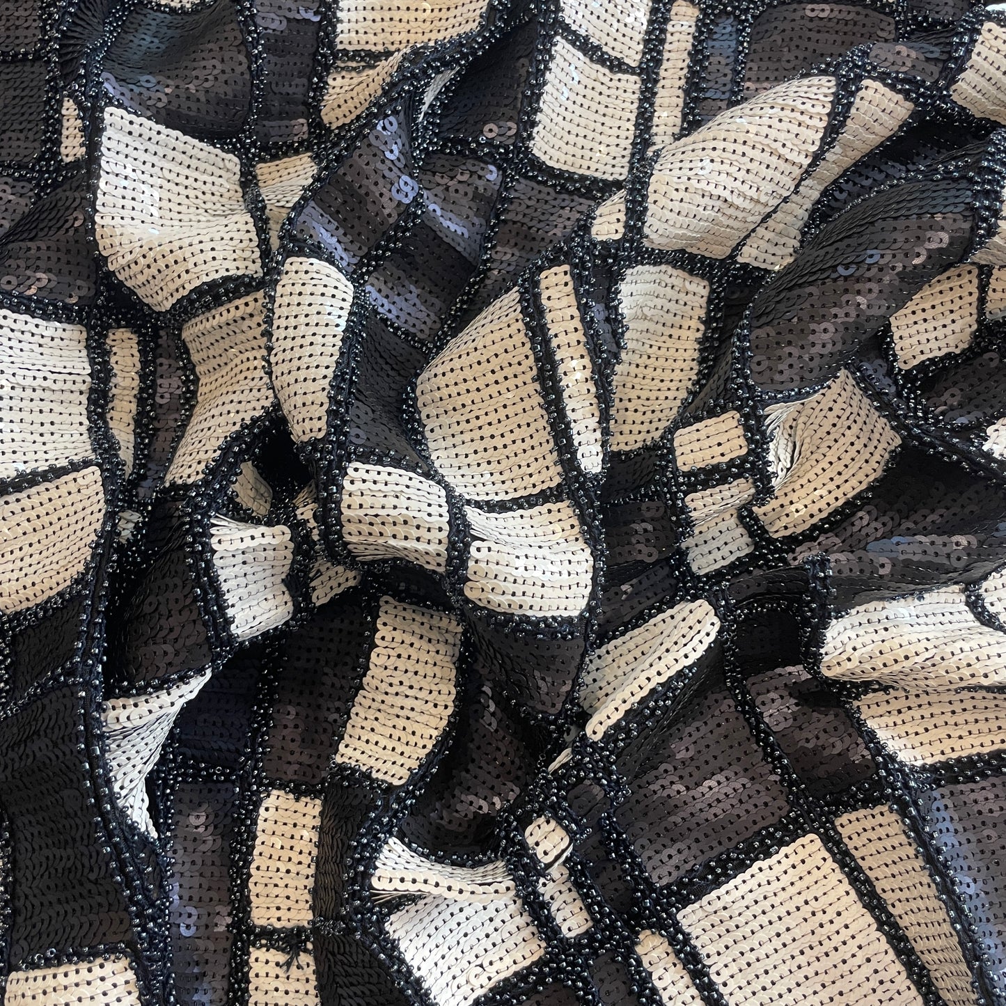 Chic city Sequin beaded jersey