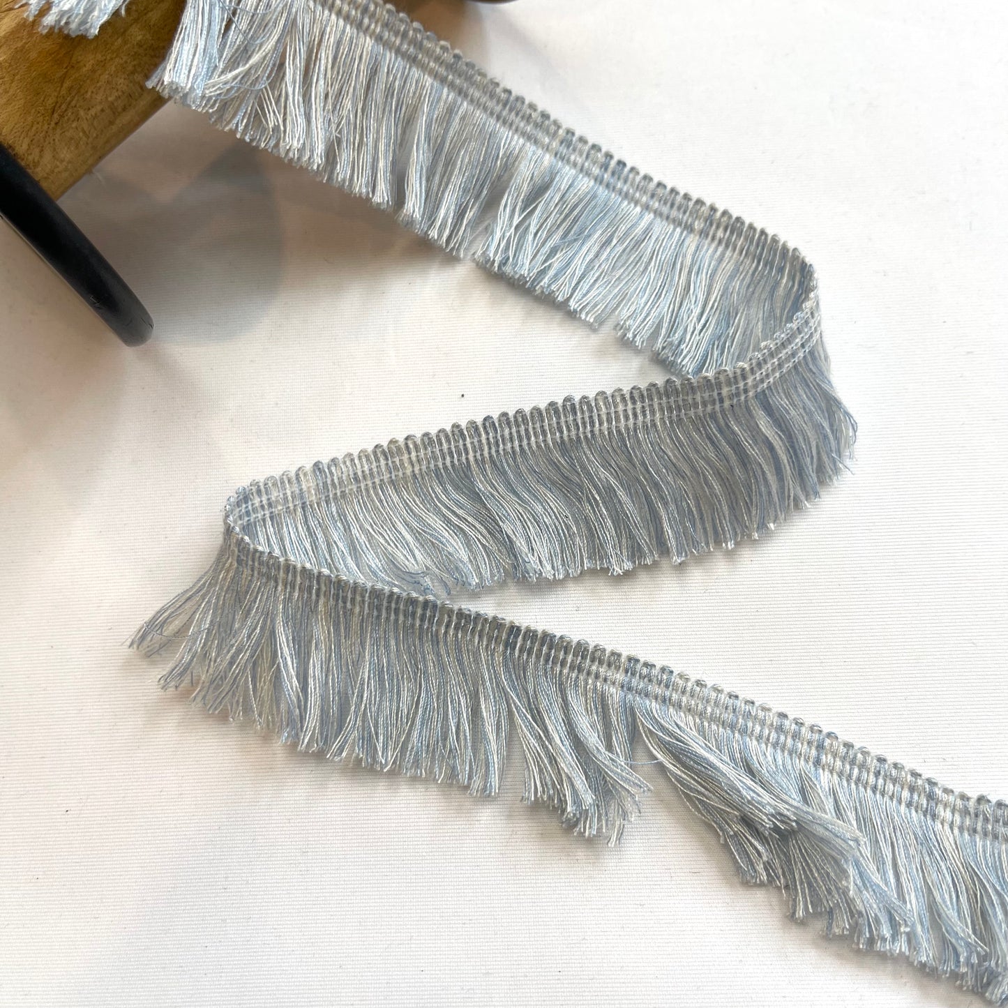 Light Washed Denim Cotton Fringe