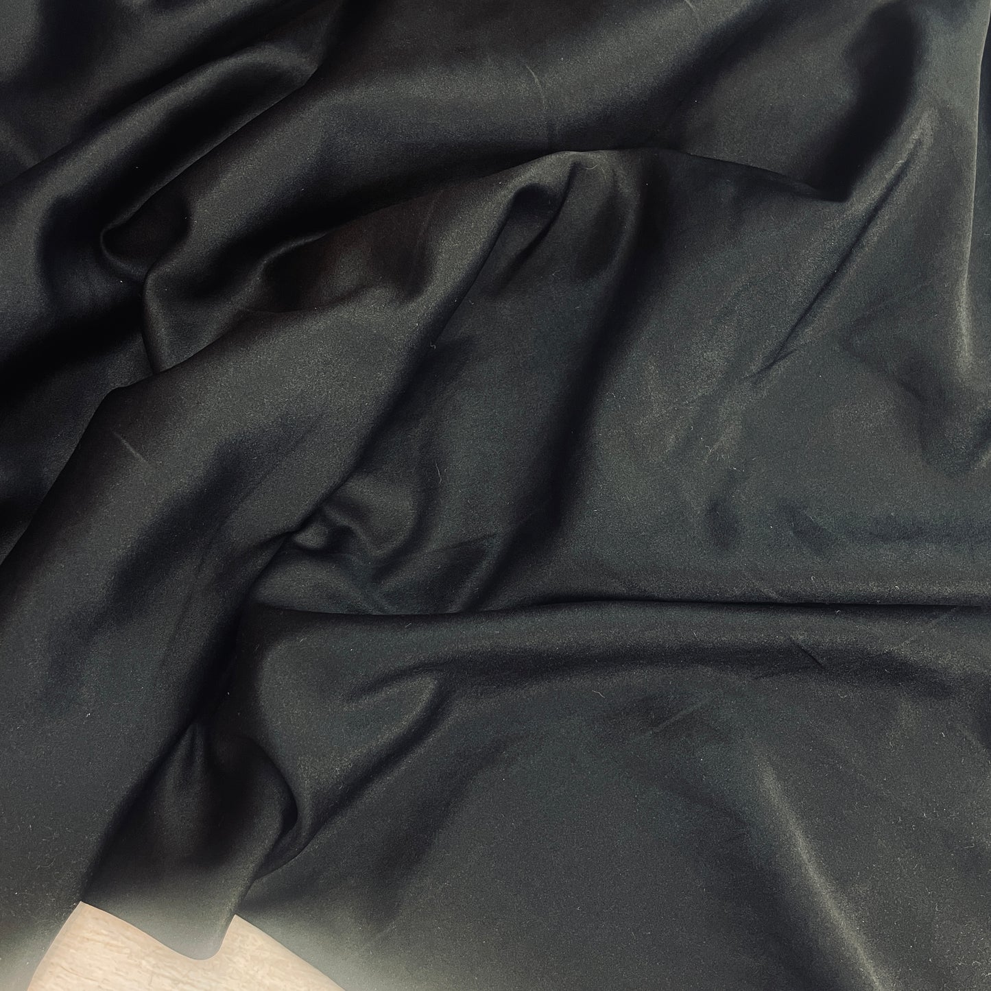 Immy black stretch satin