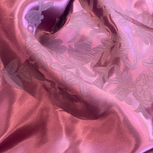 Amethyst  Fleur jacquard satin