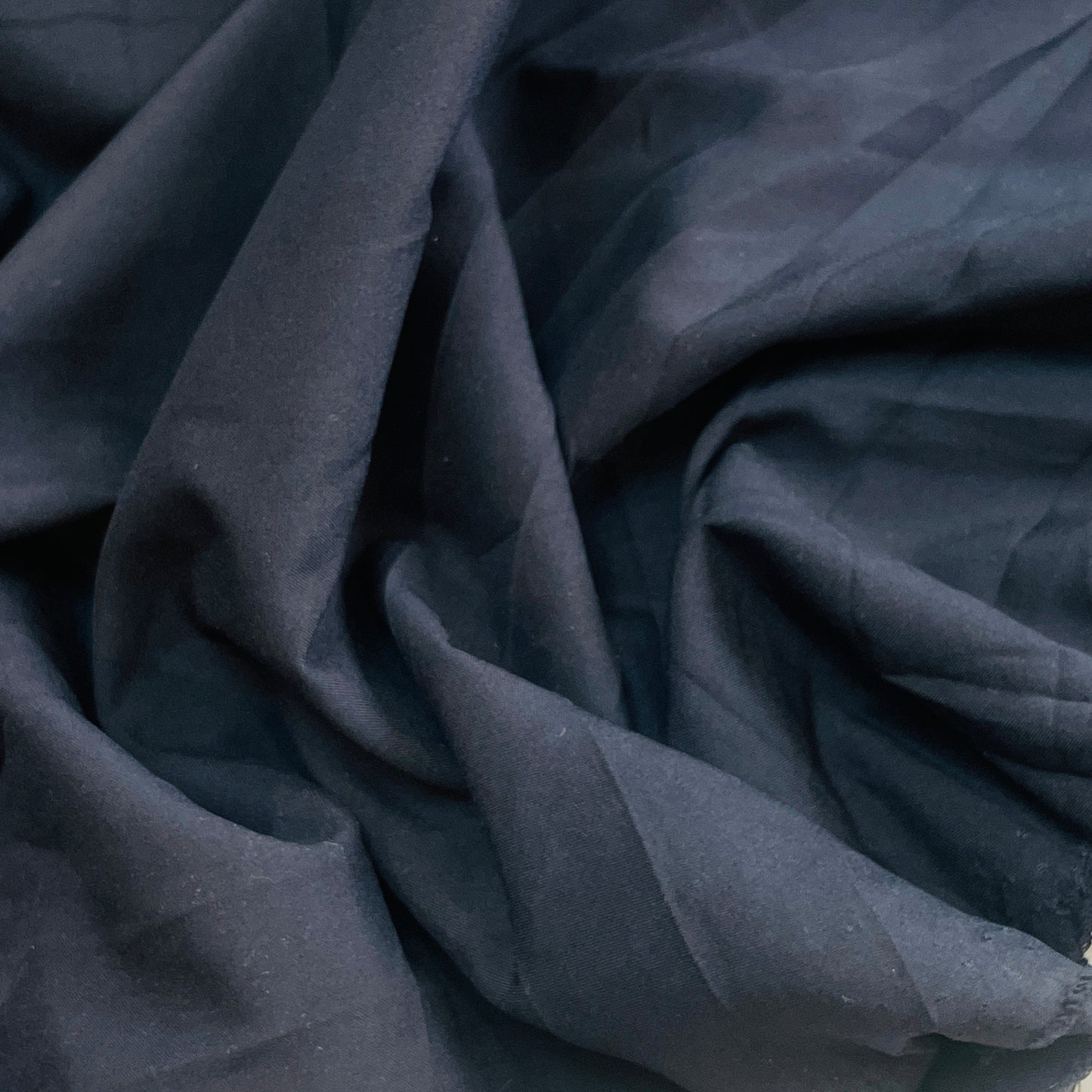 Abby navy Stretch Crepe de Chine