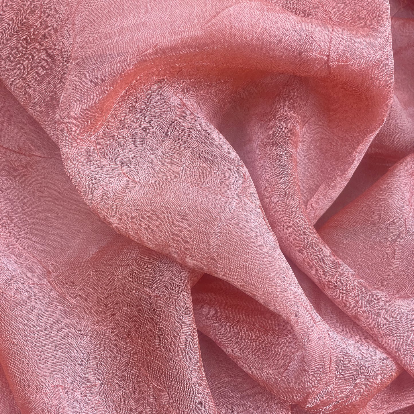 Sia coral peach Crinkle Georgette