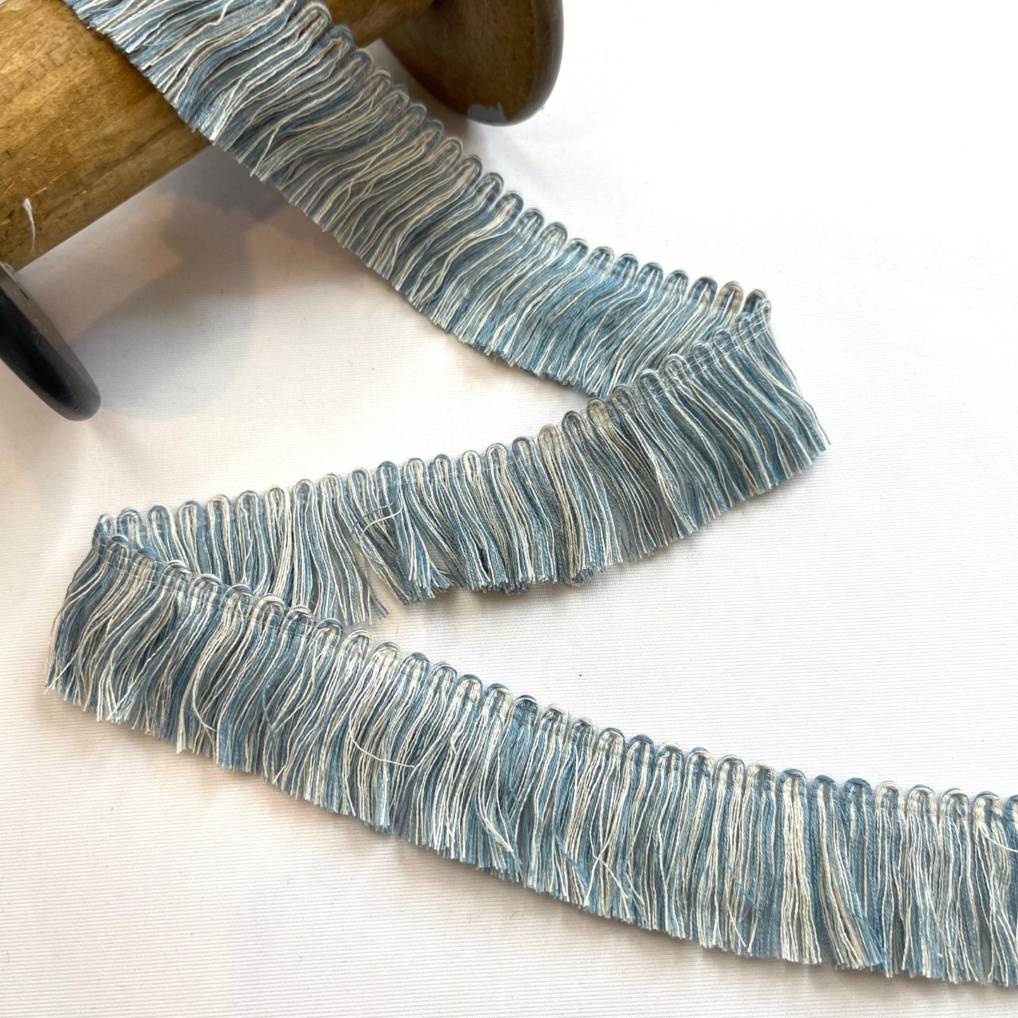 Washed Denim Cotton Fringe