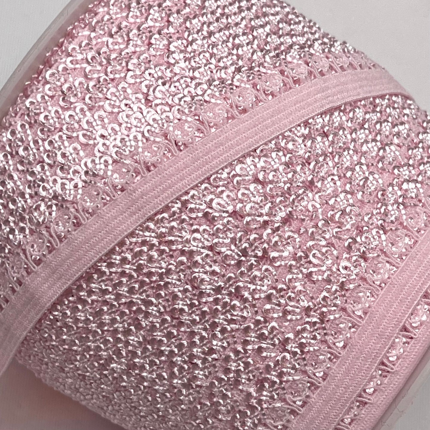 Powder Pink Crown Edge Picot