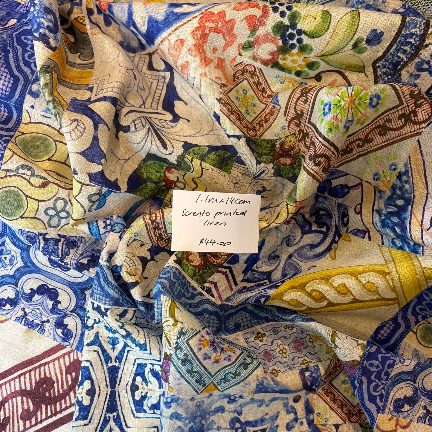 1.1m Sorrento Printed Linen