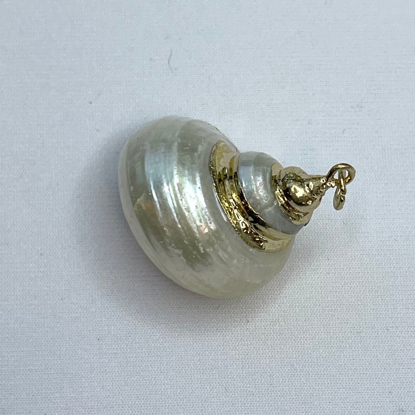 Pearl & Gold Shell Charm