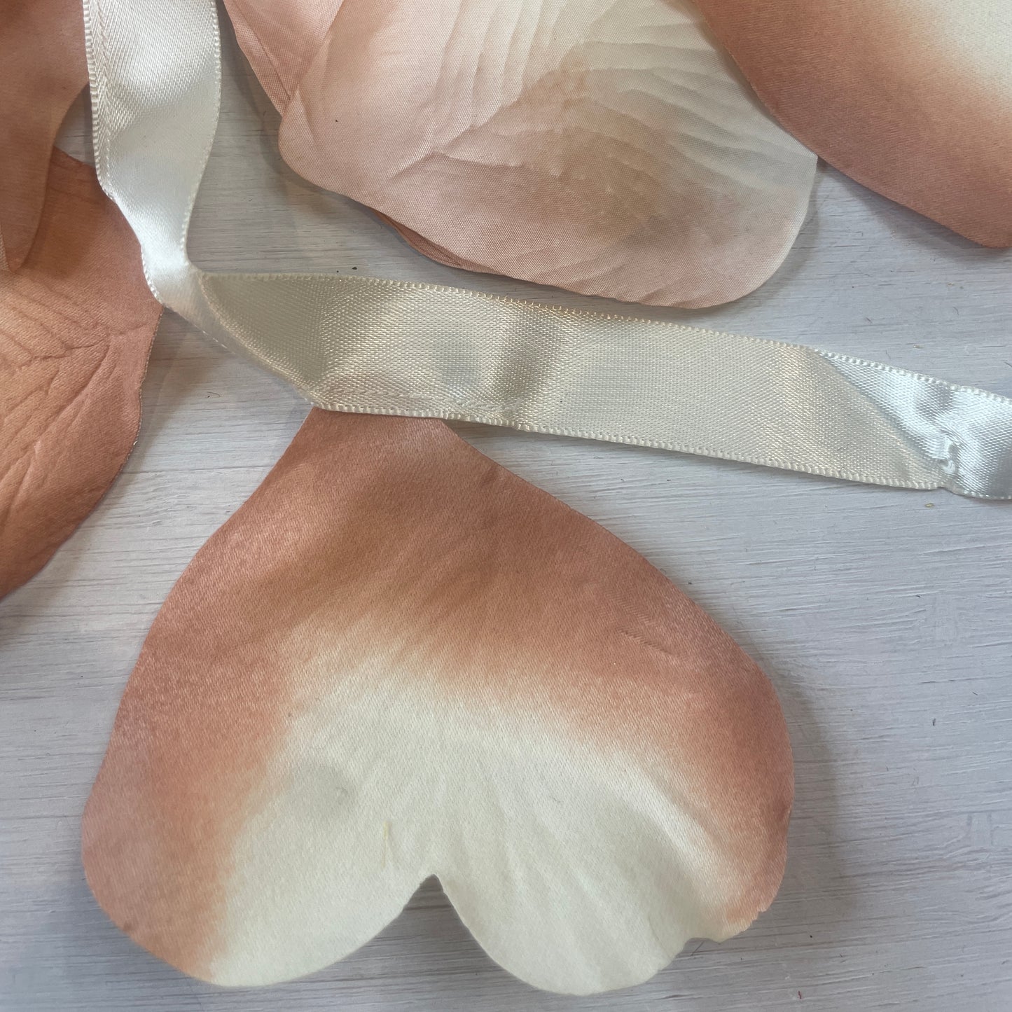 blush artificial flower petals