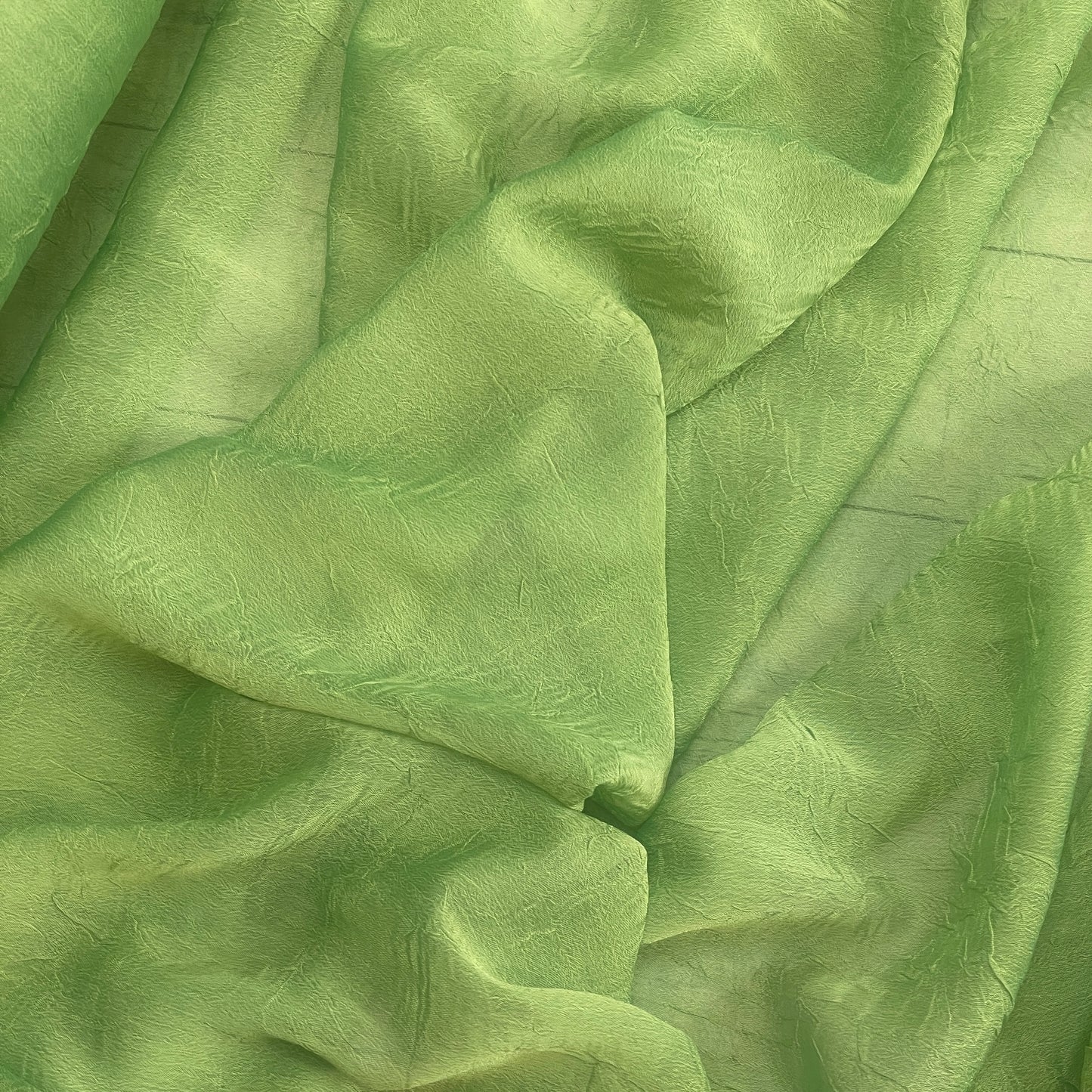 Sia lime Crinkle Georgette