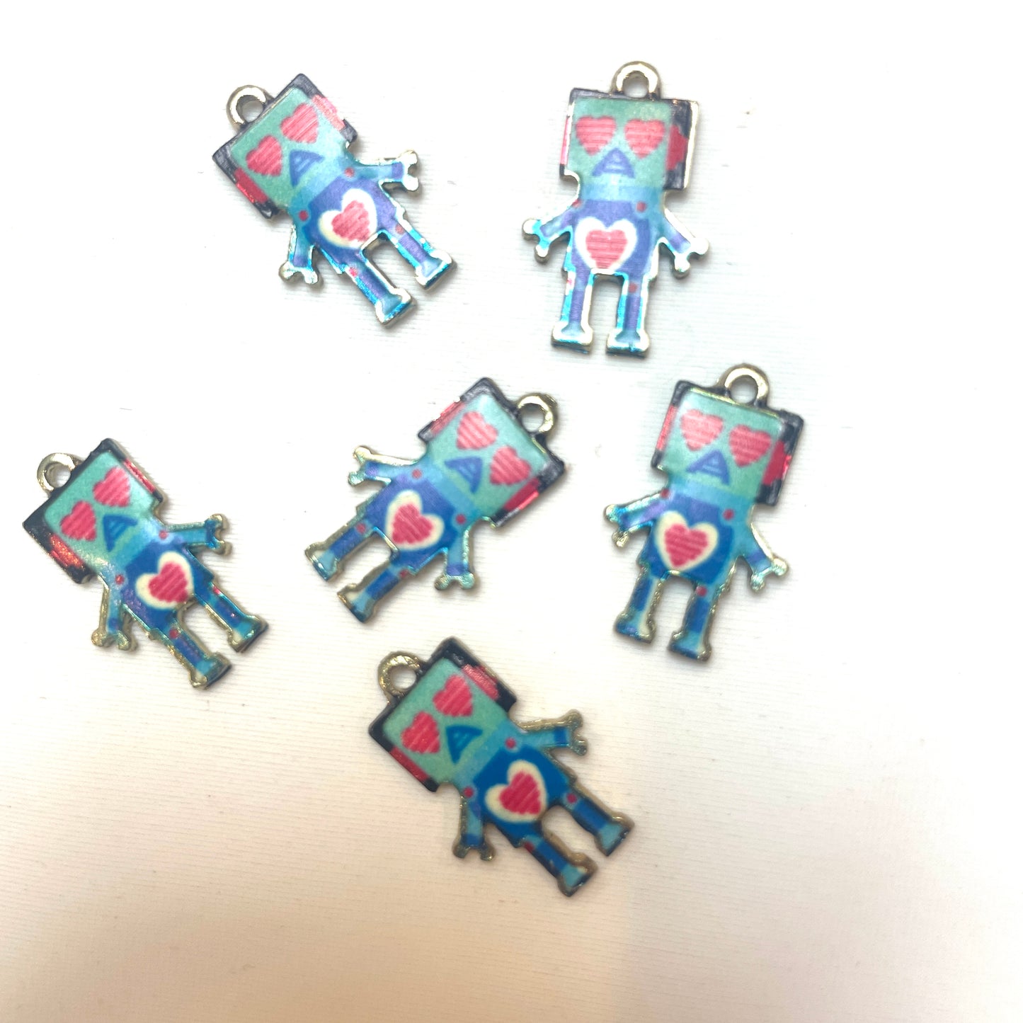 Blue love bot charm
