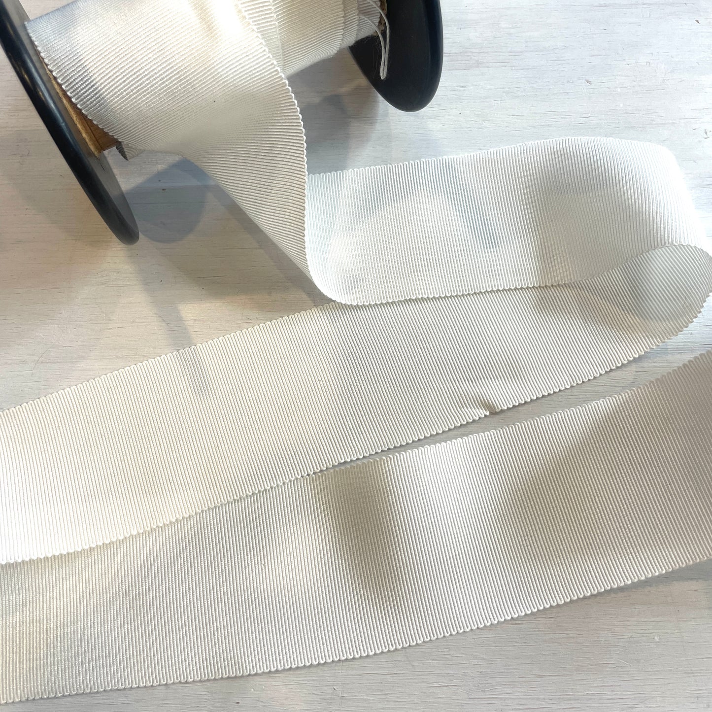 Ivory 50mm grossgrain ribbon