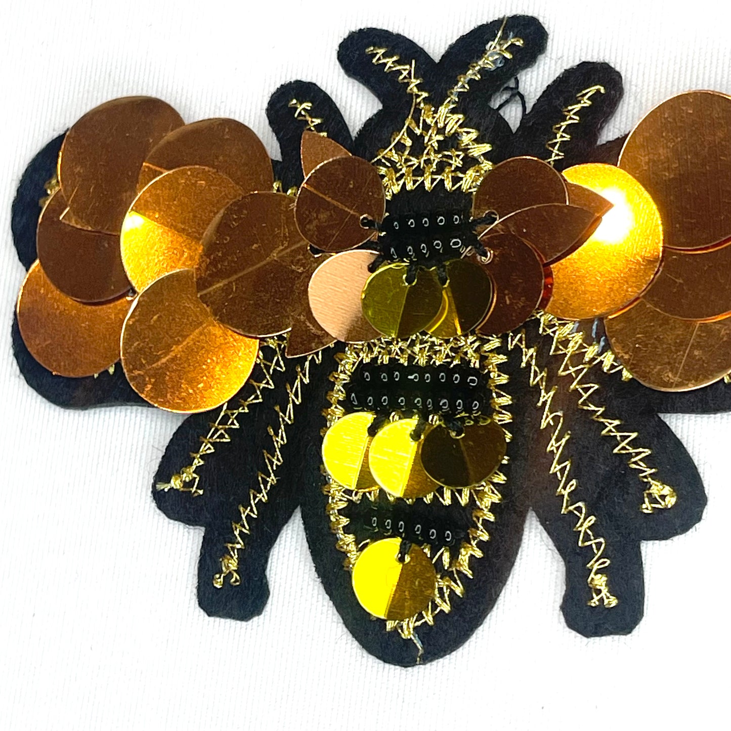 Golden Bee Iron-On Motif