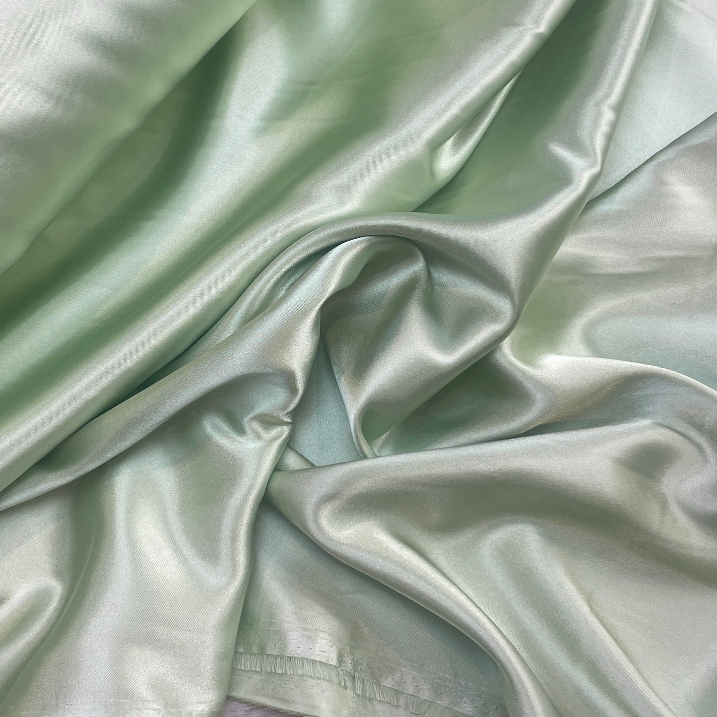 Apple green Lightweight Satin