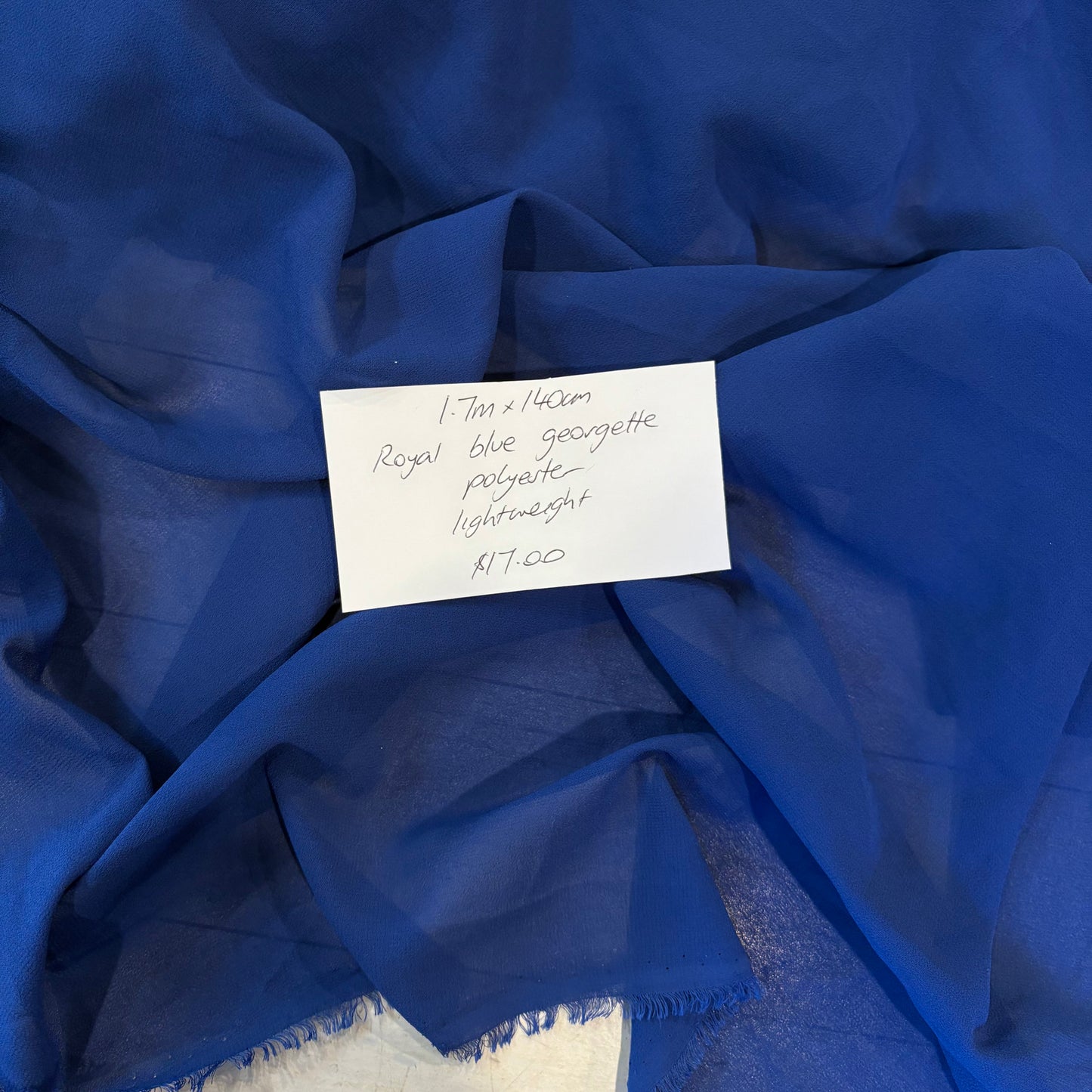 1.7m Royal Blue Georgette