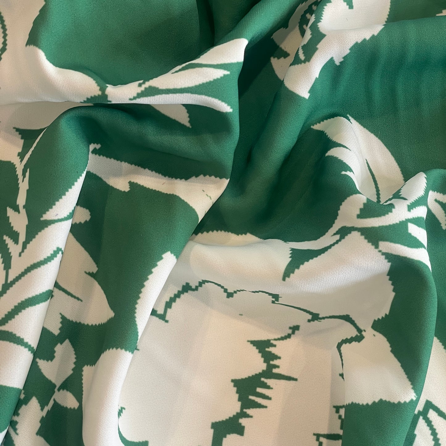Emerald floral Stretch Suiting