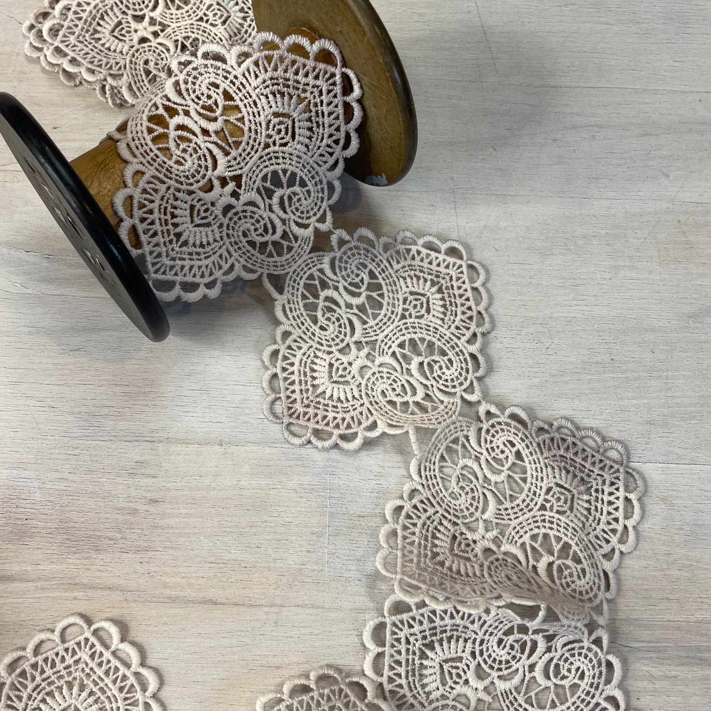 Istanbul Hand Dyed Latte Lace