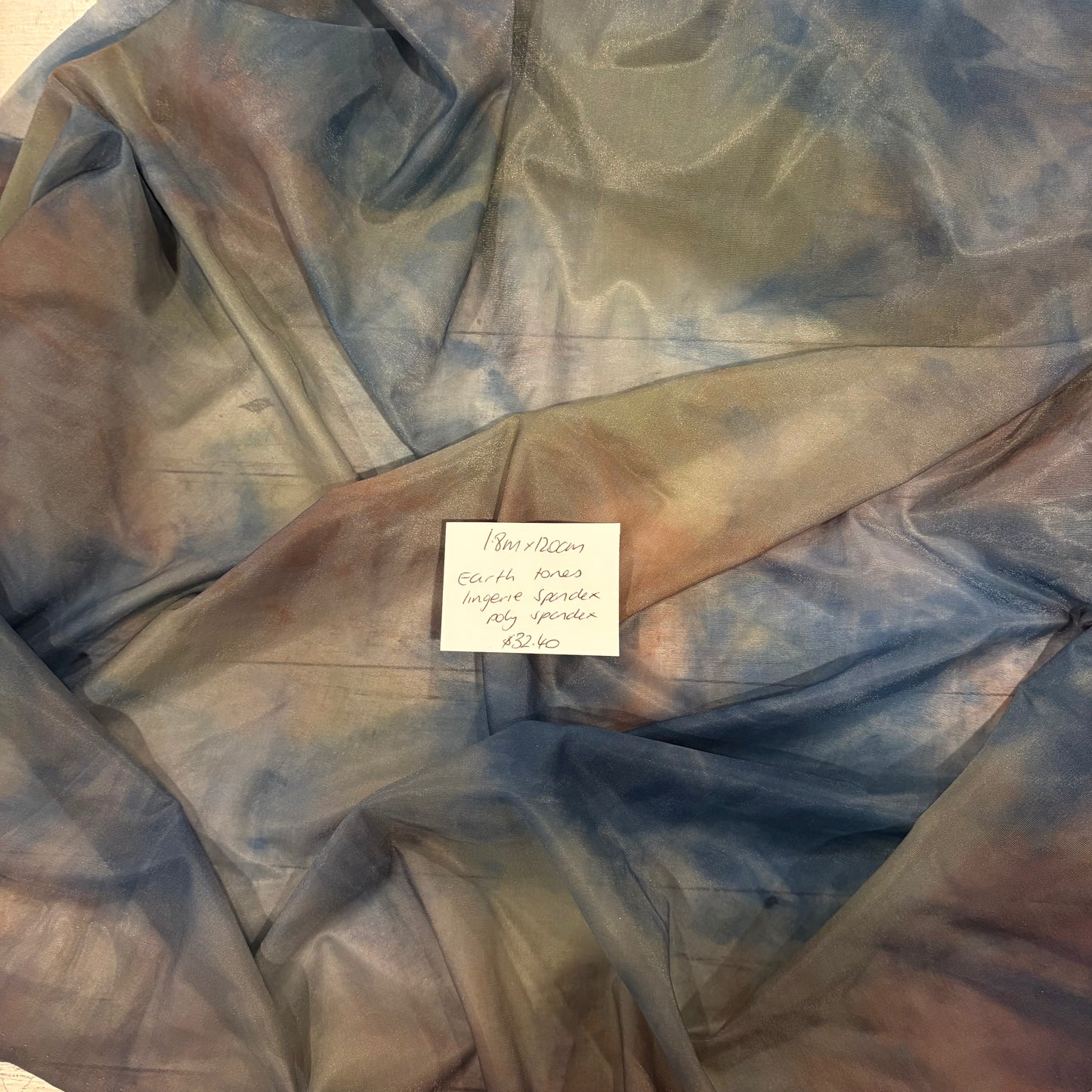 1.8m Earth Tones Lingerie Spandex