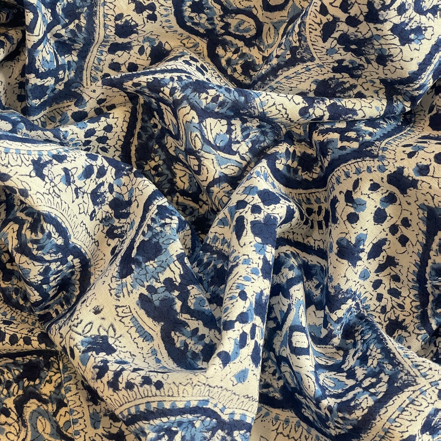 40cm Mapusa block print cotton voile