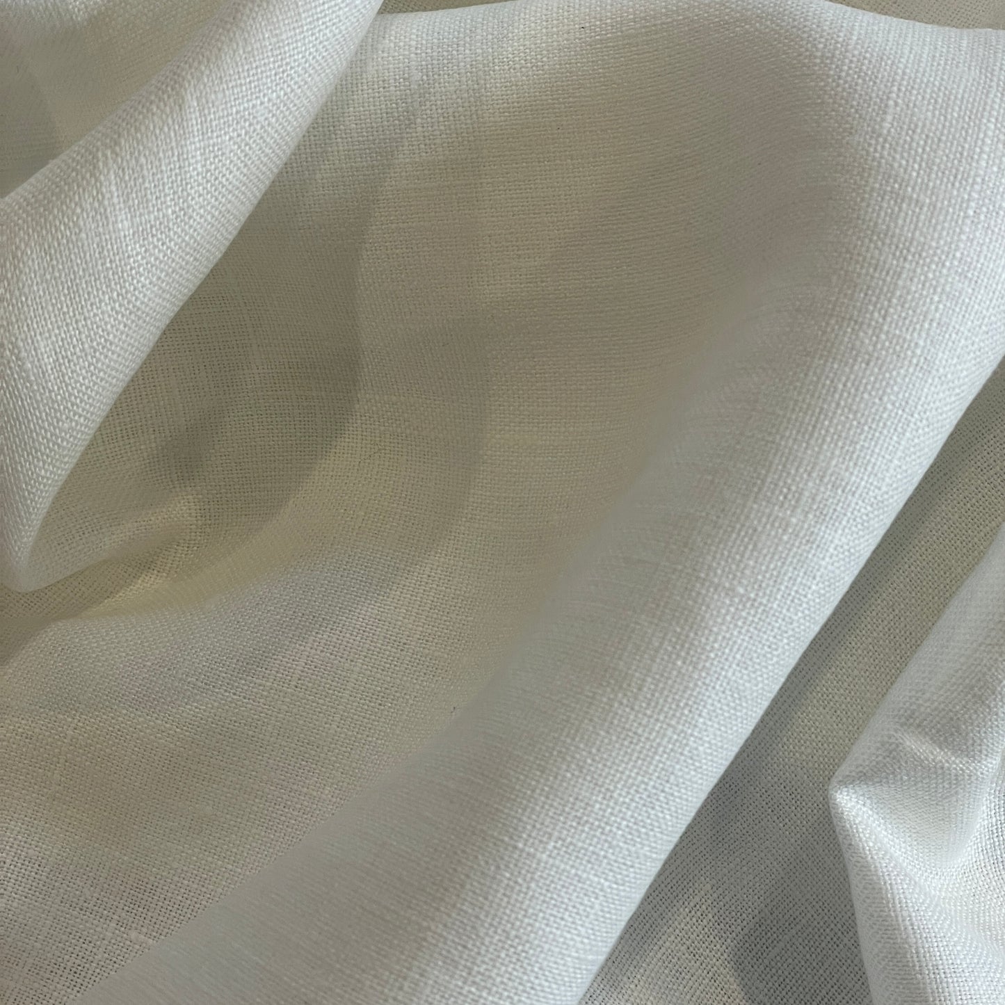 Coastal white mid weight linen