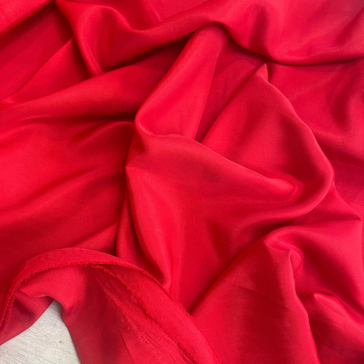 Flame crepe de chine