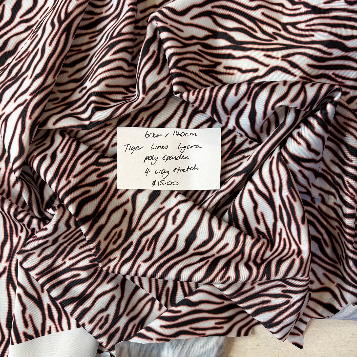 60cm Tiger Lines Lycra