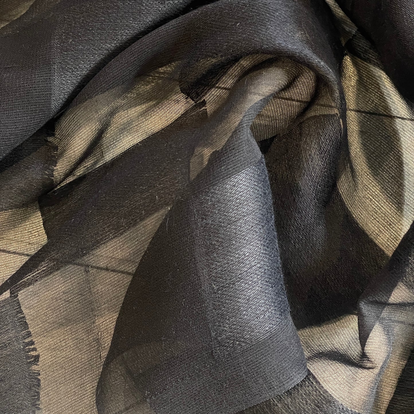 Checkerboard silk organdy