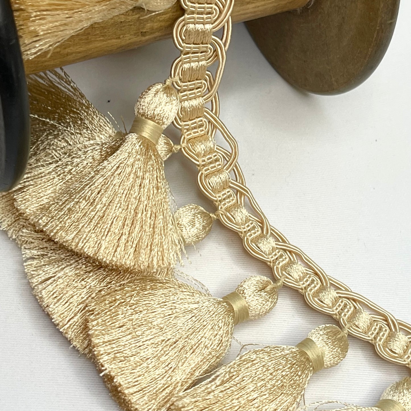 Emilia Buttercream Tassel Braid