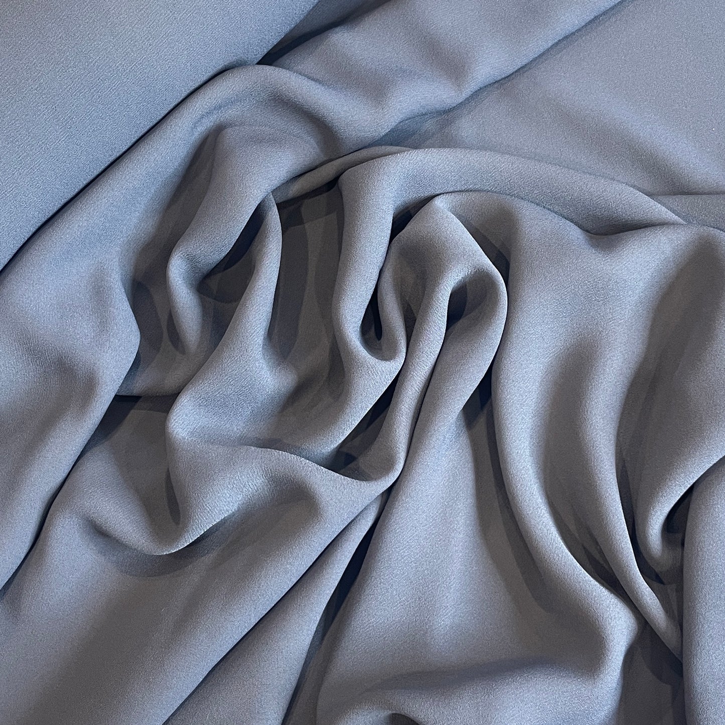 Deep dusty mauve haze lightweight crepe