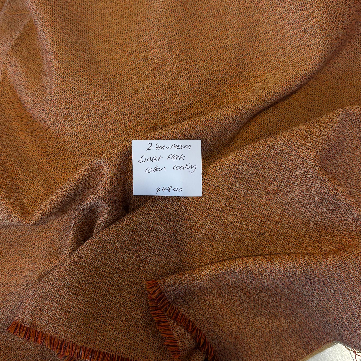 2.4m Sunset Fleck Cotton Coating